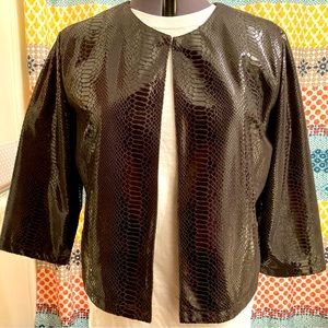 Adrienne Landau faux leather womens jacket size L